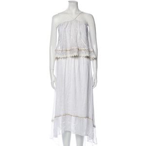 Ramy Brook white gold halterneck dress size S